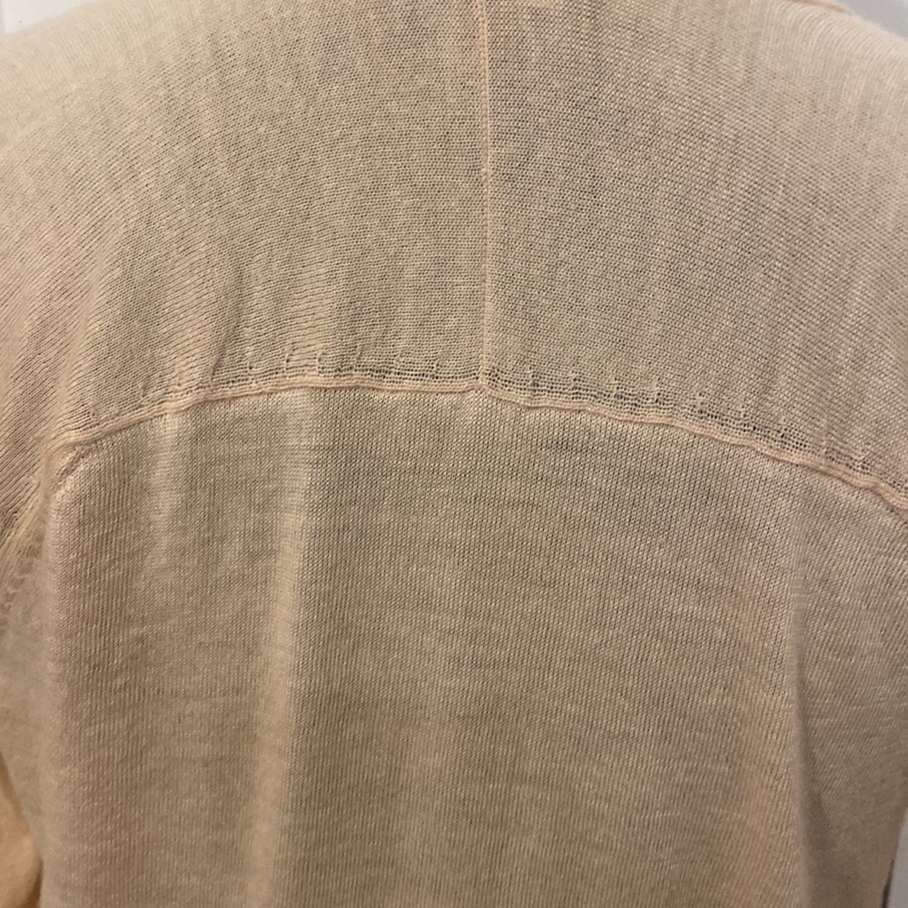 Eileen Fisher 100% Merino Wool Light pink/blush Cardigan with Pockets and Button - Picture 7 of 10